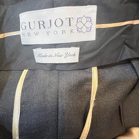 NEW Gurjot NY Womens Dress Pants 6 Charcoal Trousers Wool Silk Lining Tailored - Picture 3 of 10